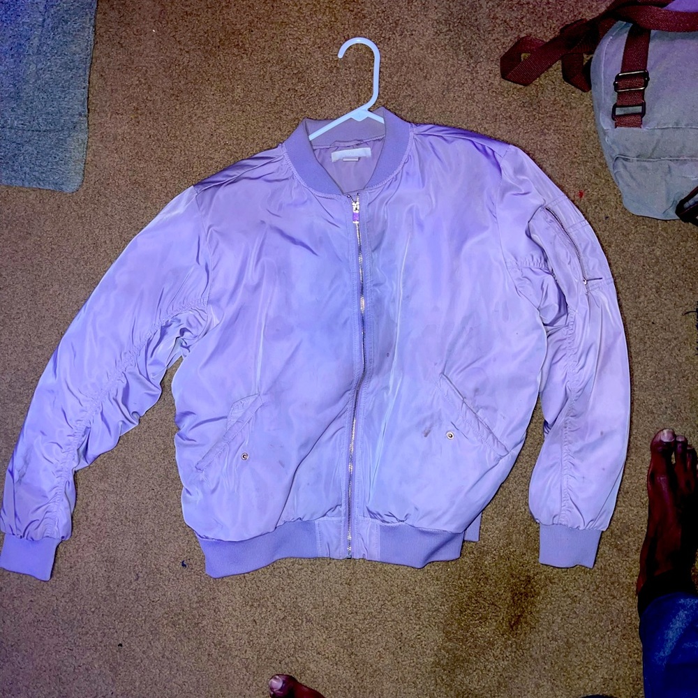 Lavender Bomber Jacket